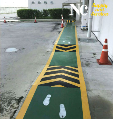 งานเคลือบพื้นผิวป้องกันลื่น-Epoxy Anti slip Flooring